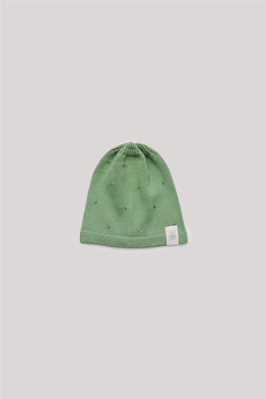 Layette Erkek Bebek Yeşil Bere