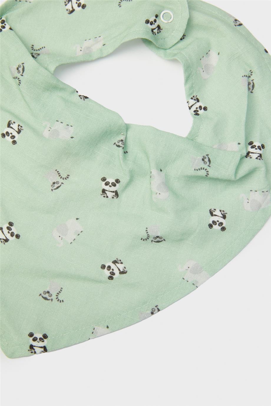 Layette Erkek Bebek Yeşil Önlük