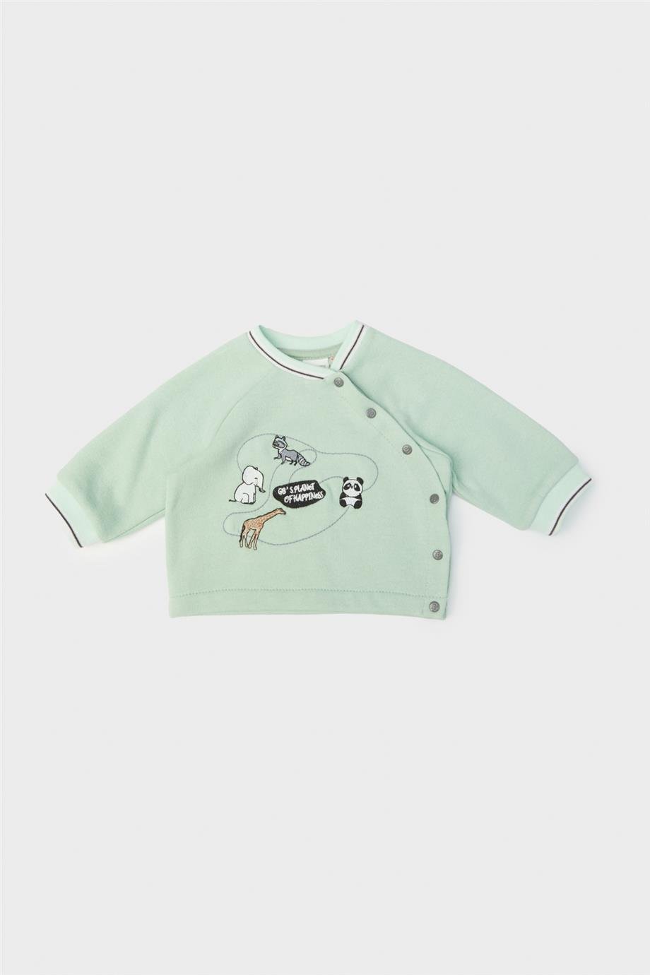 Layette Erkek Bebek Yeşil Sweatshirt