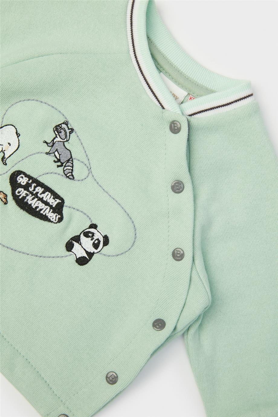 Layette Erkek Bebek Yeşil Sweatshirt