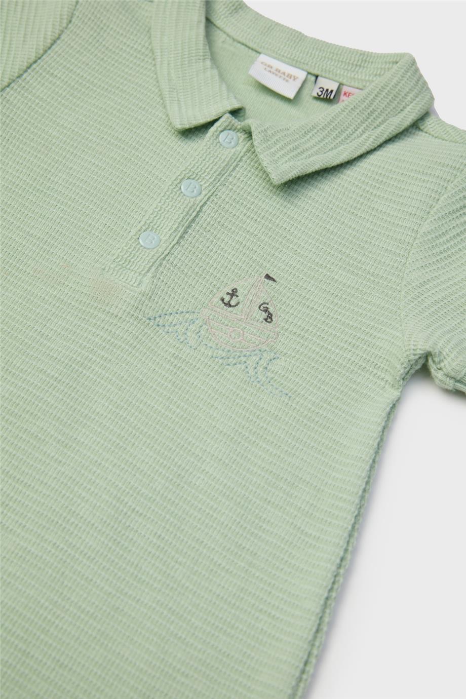 Layette Erkek Bebek Yeşil Tulum