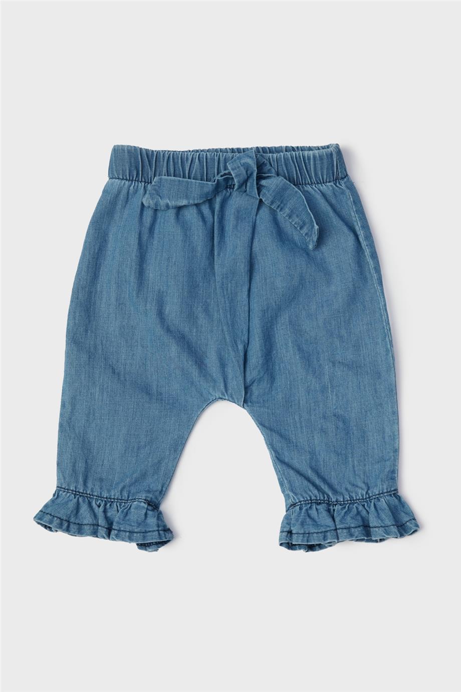 Layette Kız Bebek Denim Pantolon