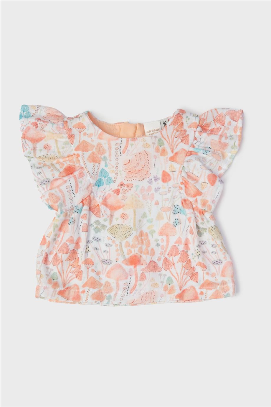 Layette Kız Bebek Desenli Bluz