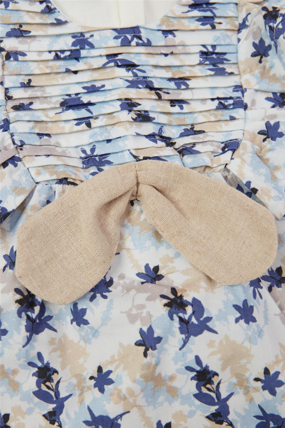 Layette Kız Bebek Desenli Elbise