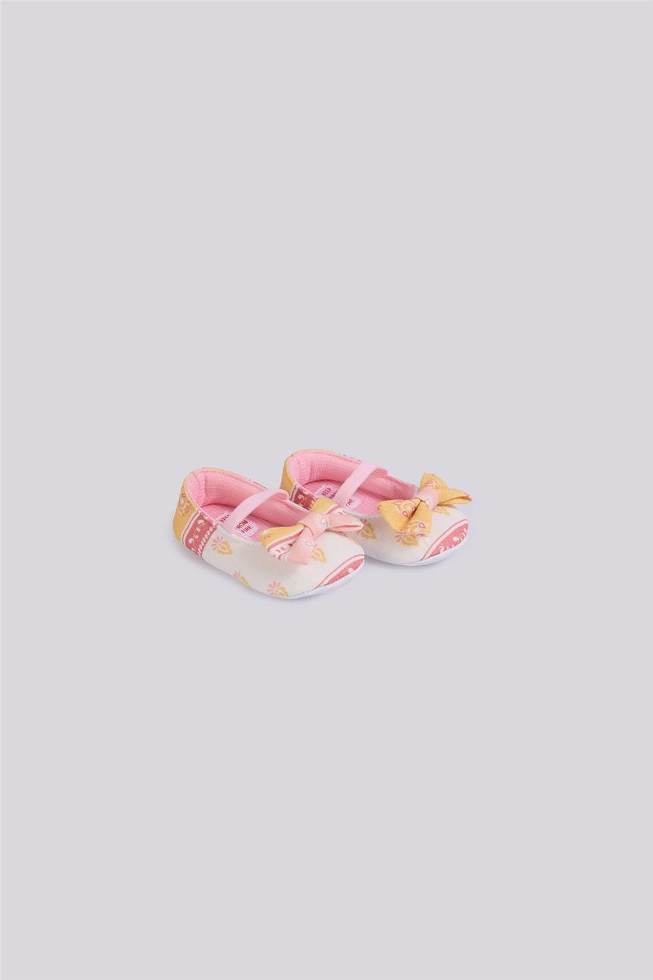 Layette Kız Bebek Desenli Patik