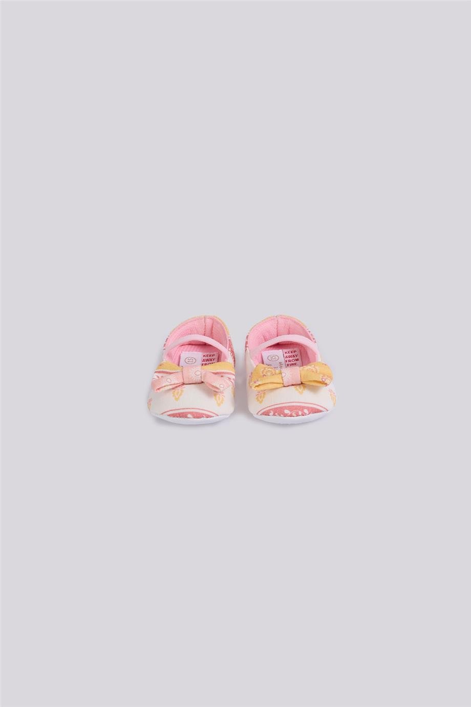 Layette Kız Bebek Desenli Patik