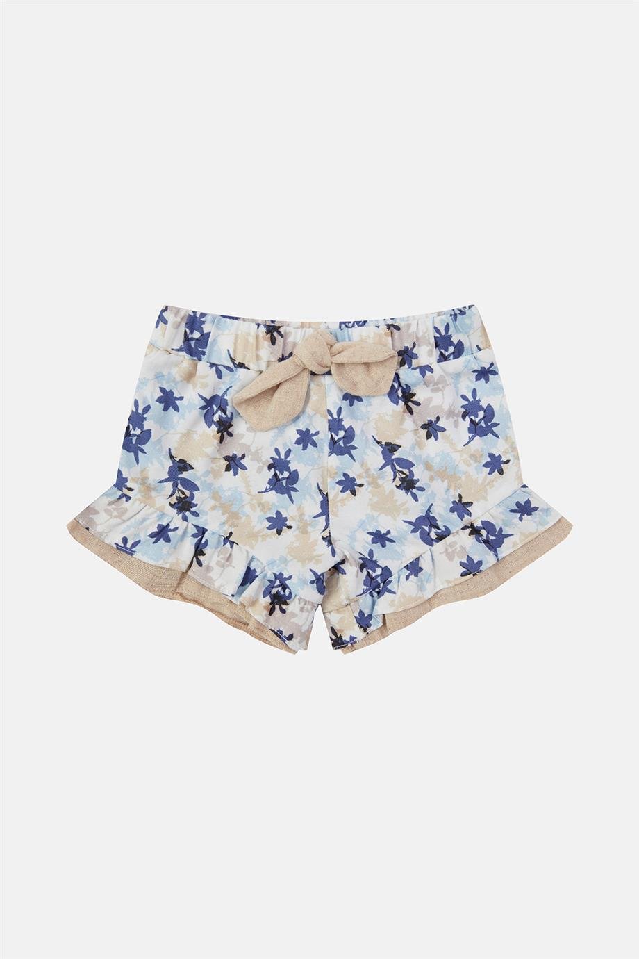 Layette Kız Bebek Desenli Şort