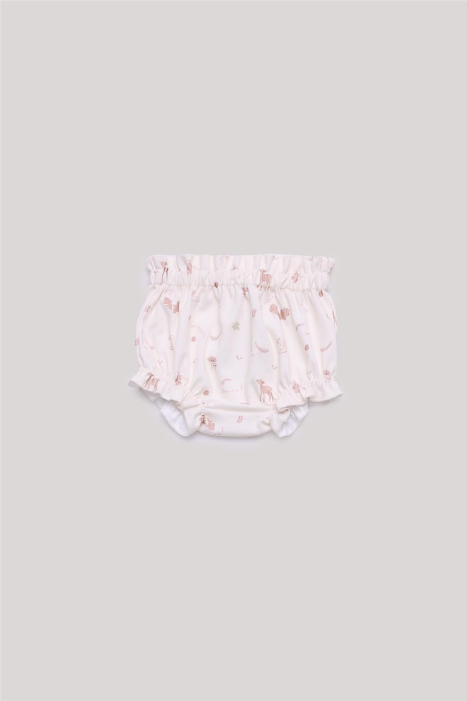 Layette Kız Bebek Desenli Şort