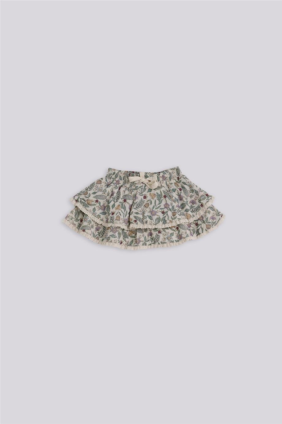 Layette Kız Bebek Desenli Şort
