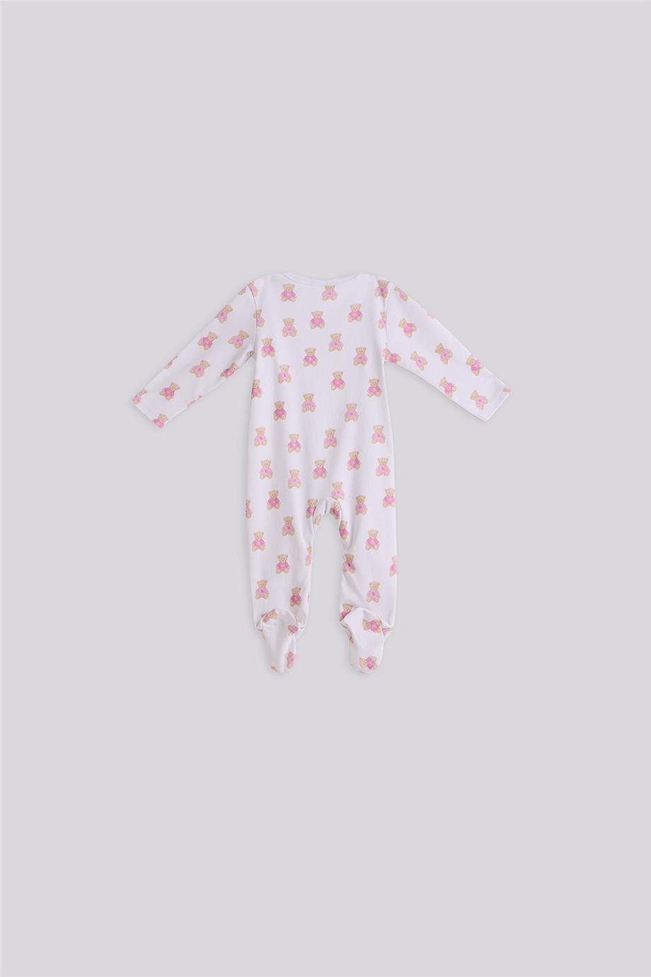 Layette Kız Bebek Desenli Tulum
