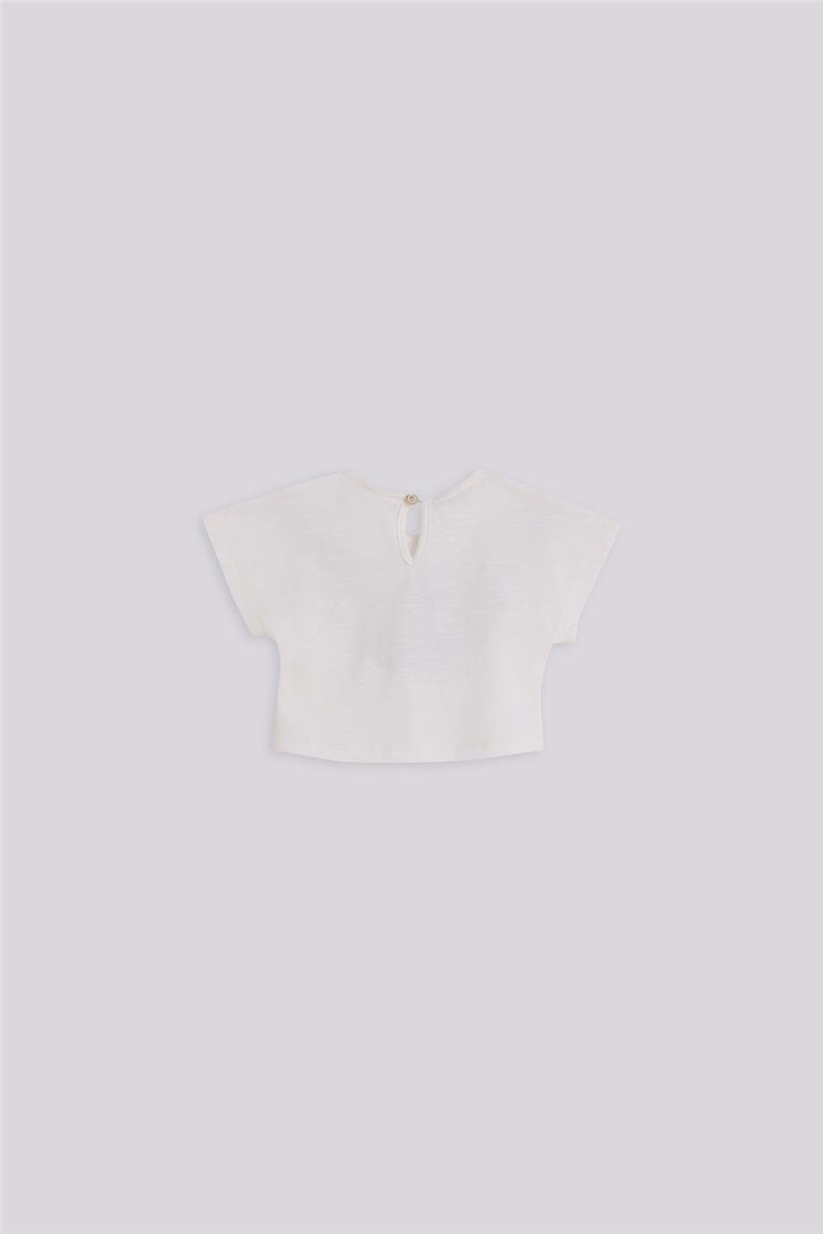 Layette Kız Bebek Ekru Tshirt