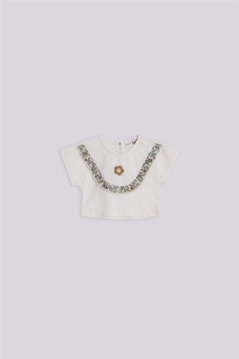 Layette Kız Bebek Ekru Tshirt