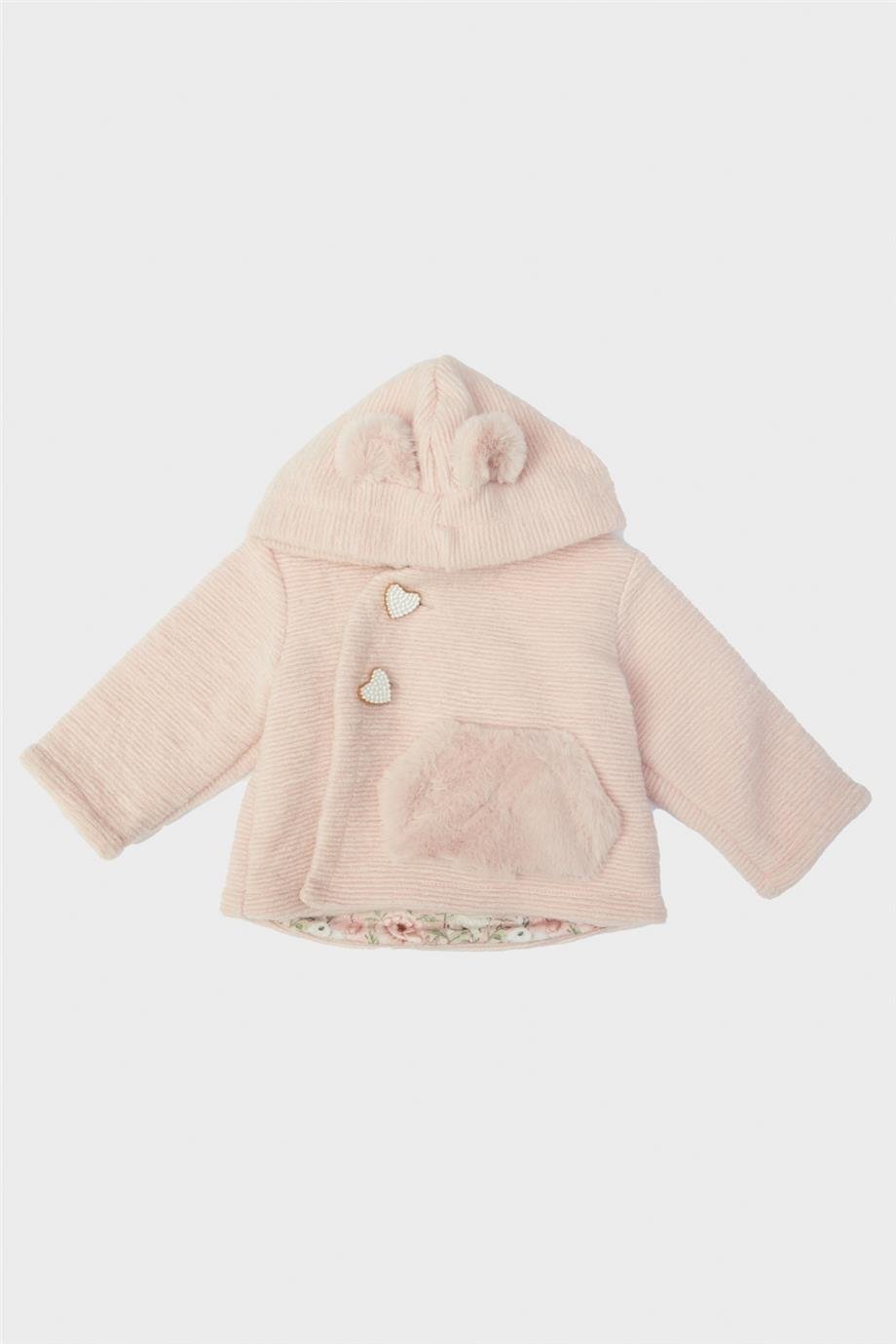 Layette Kız Bebek Pembe Ceket