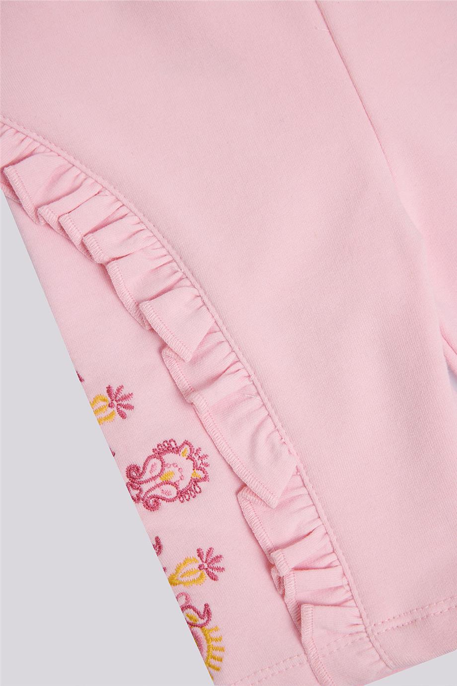 Layette Kız Bebek Pembe Eşofman Altı