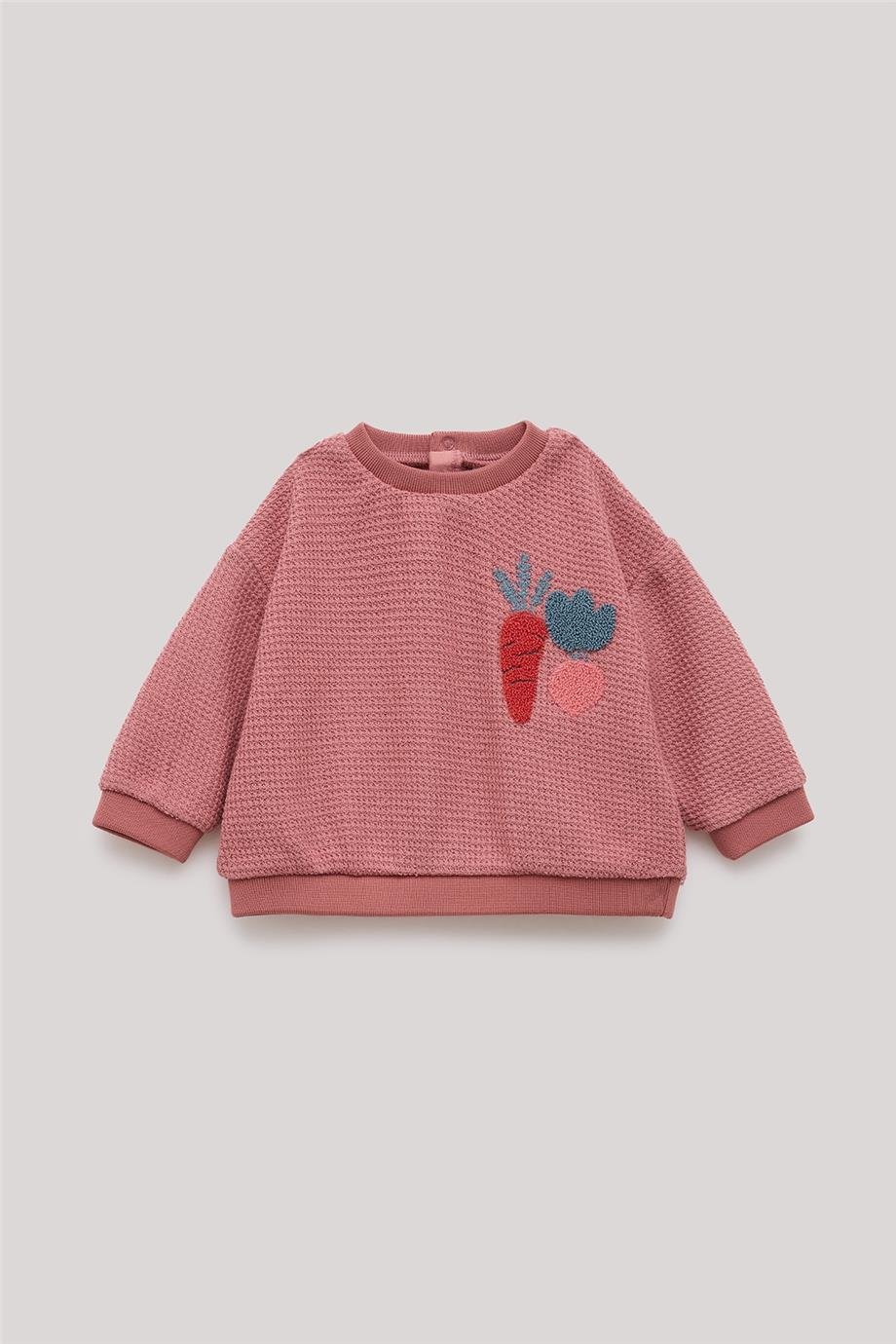 Layette Kız Bebek Pembe Eşofman Üstü