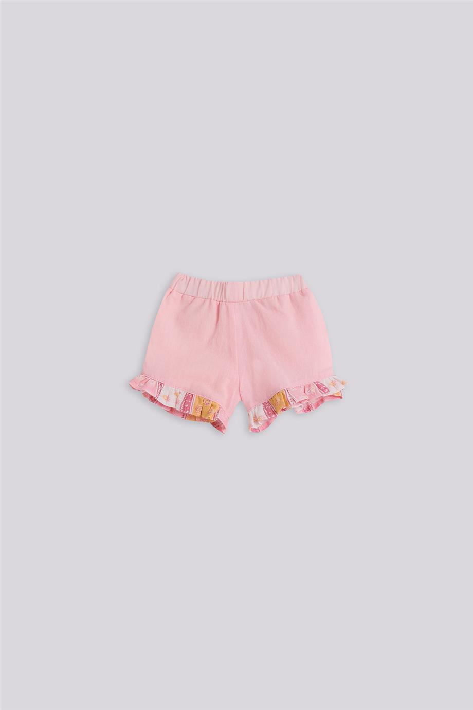 Layette Kız Bebek Pembe Şort
