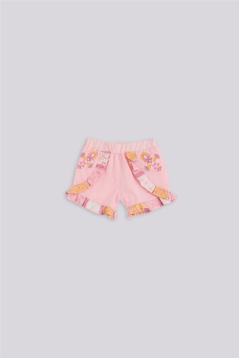 Layette Kız Bebek Pembe Şort