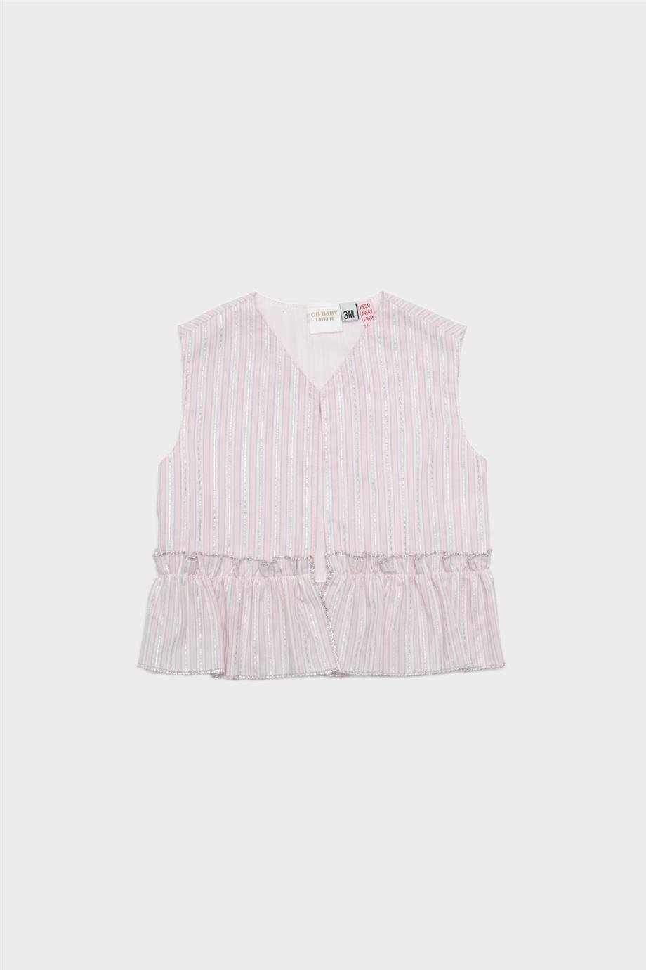 Layette Kız Bebek Pembe Yelek