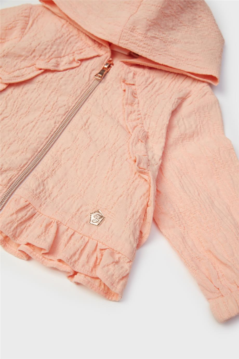 Layette Kız Bebek Somon Eşofman Üstü