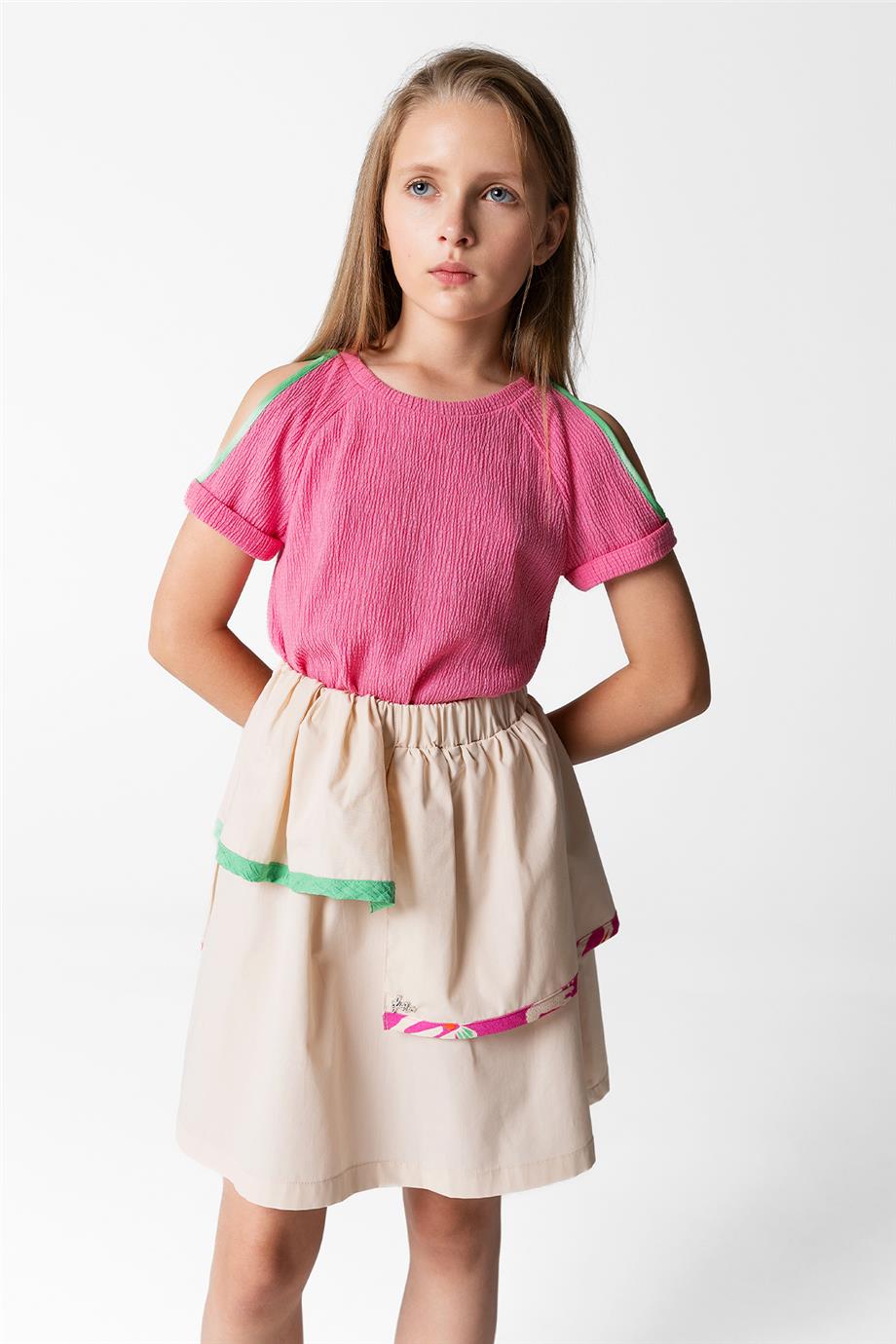 Lia Lea Kız Çocuk Pembe Bluz