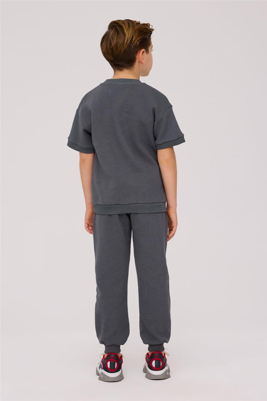 Nebbati Basic Erkek Çocuk Antrasit Sweatshirt