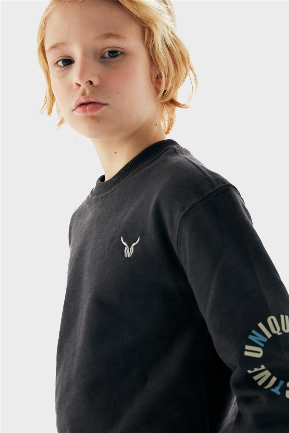 Nebbati Erkek Çocuk Antrasit Sweatshirt