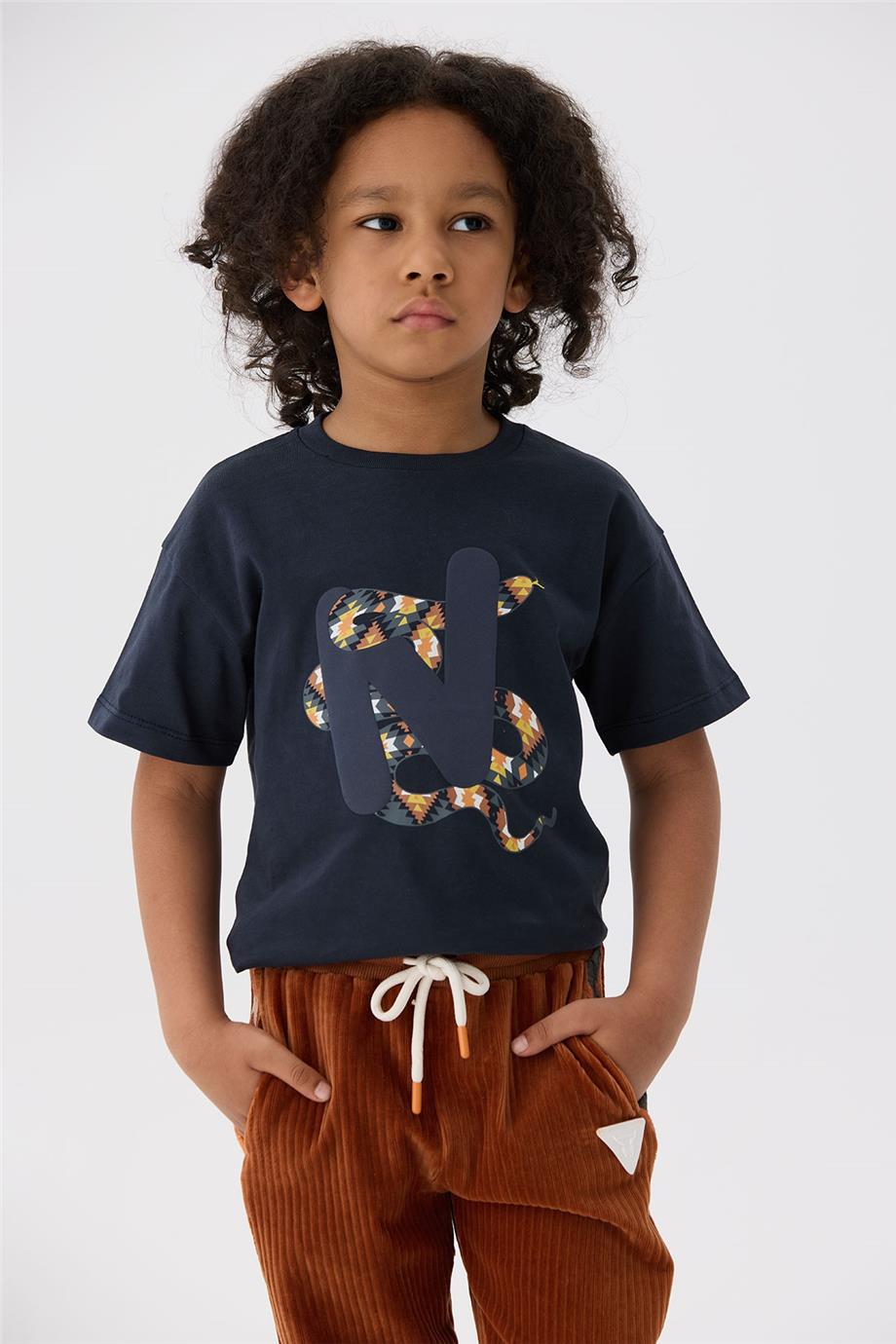 Nebbati Erkek Çocuk Antrasit T-Shirt