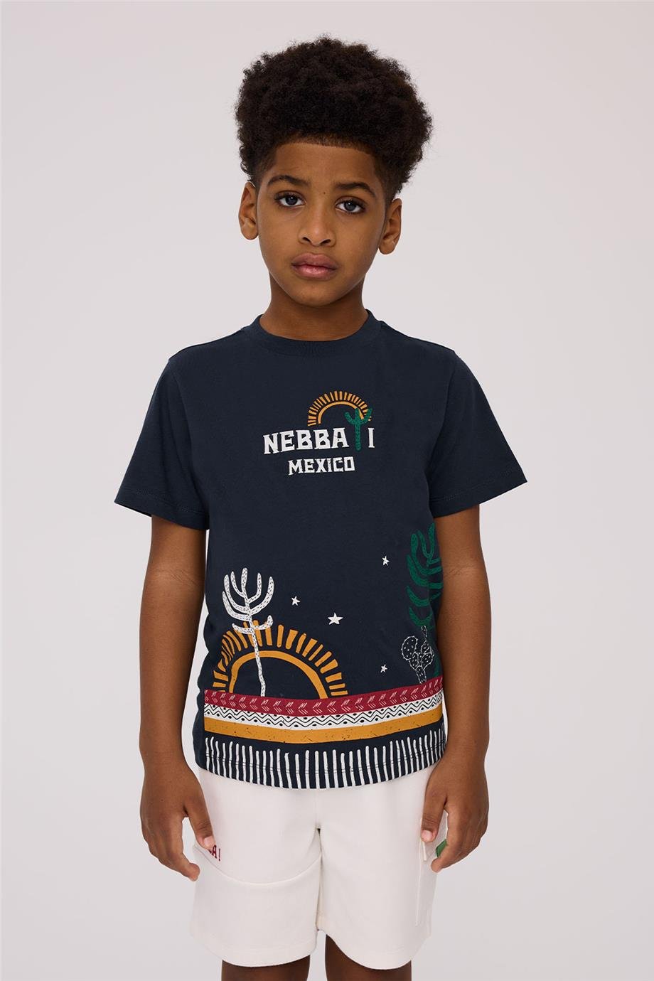 Nebbati Erkek Çocuk Antrasit Kısa Kollu Tshirt