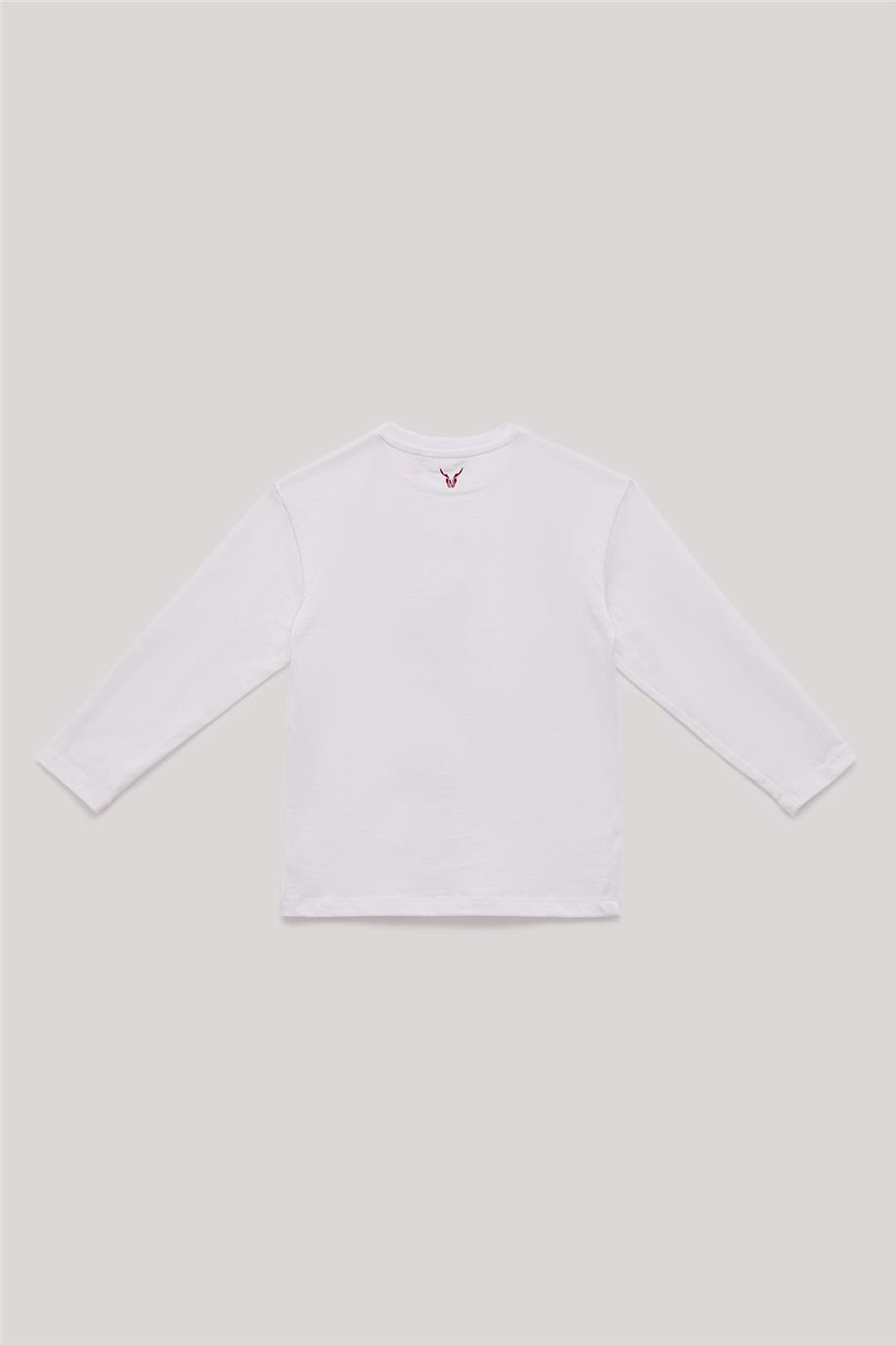 Nebbati Erkek Çocuk Beyaz T-Shirt