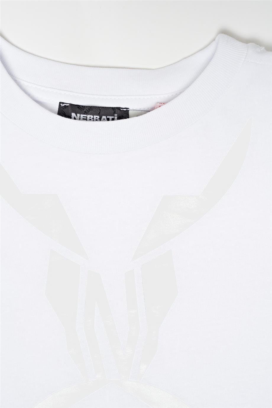 Nebbati Erkek Çocuk Beyaz T-Shirt