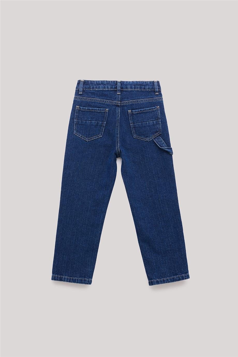 Nebbati Erkek Çocuk Nakışlı Denim Pantolon