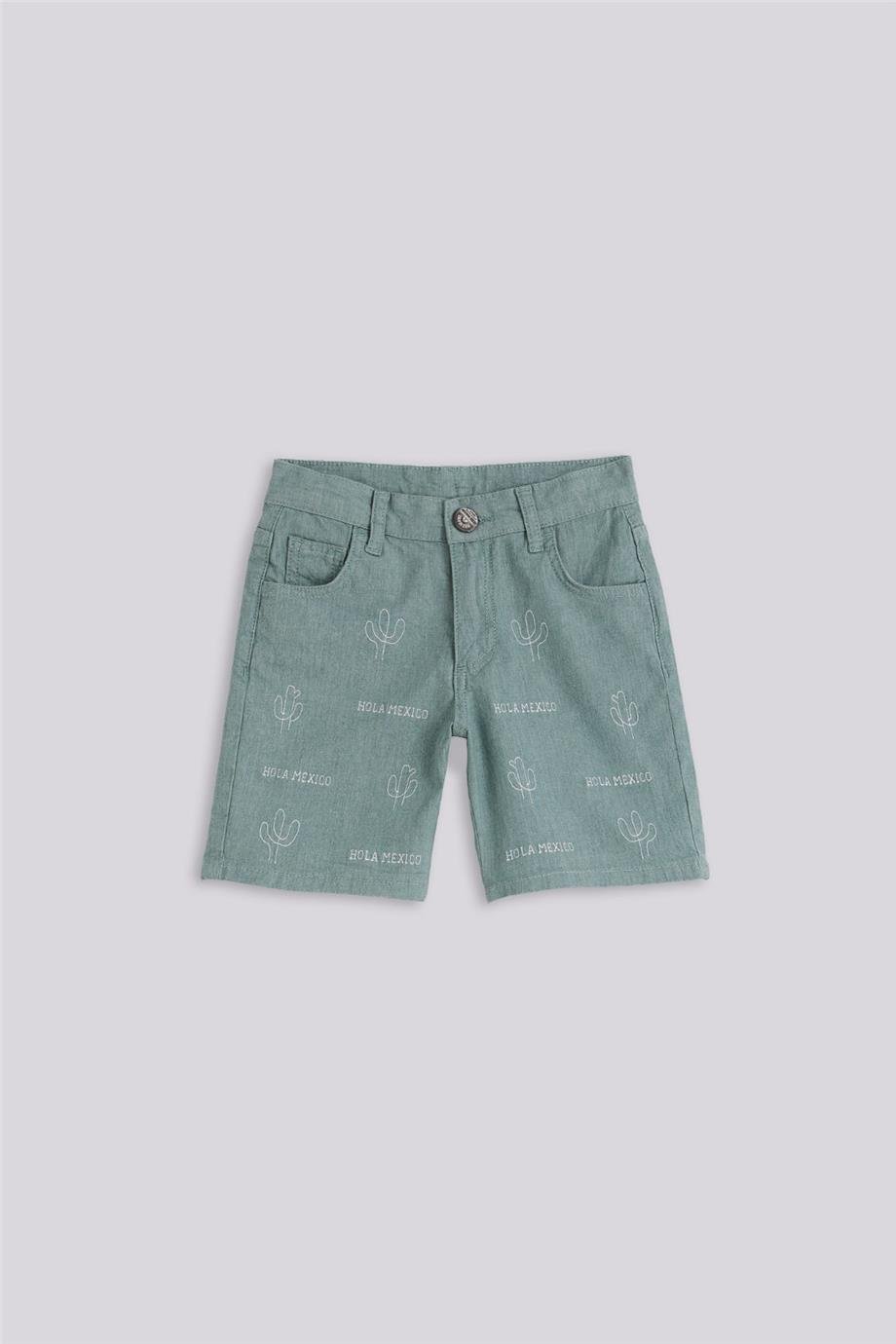 Nebbati Hola Mexico Erkek Çocuk Denim Şort