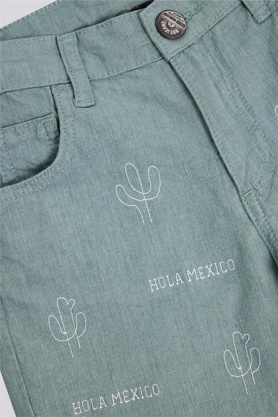 Nebbati Hola Mexico Erkek Çocuk Denim Şort