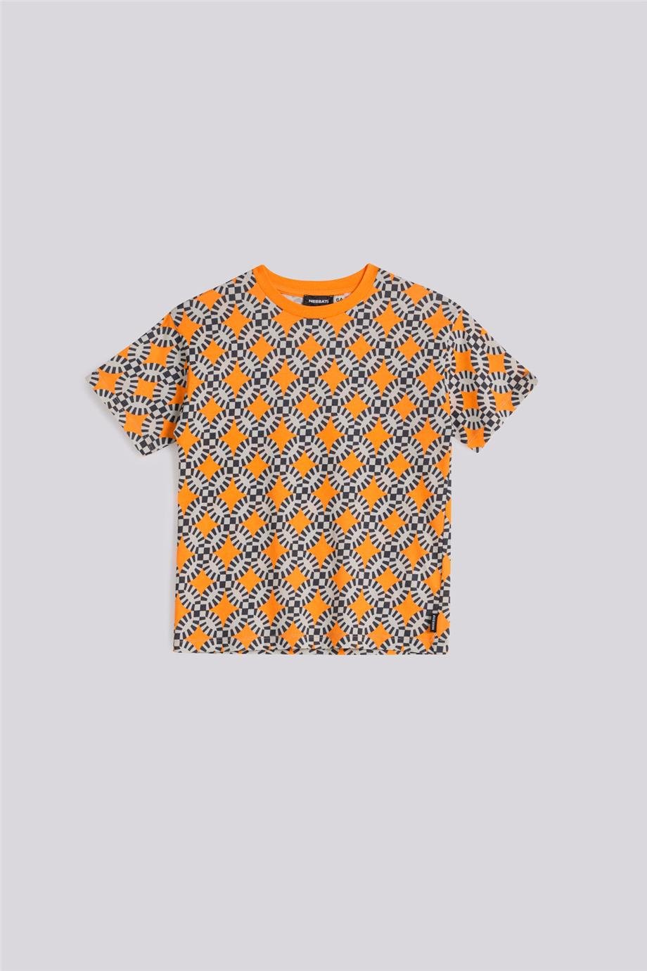 Nebbati Erkek Çocuk Desenli Tshirt