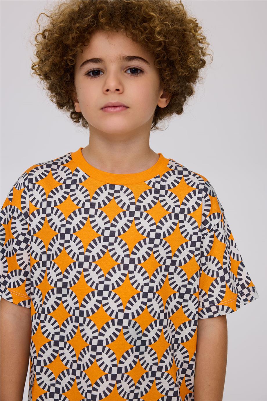 Nebbati Erkek Çocuk Desenli Tshirt