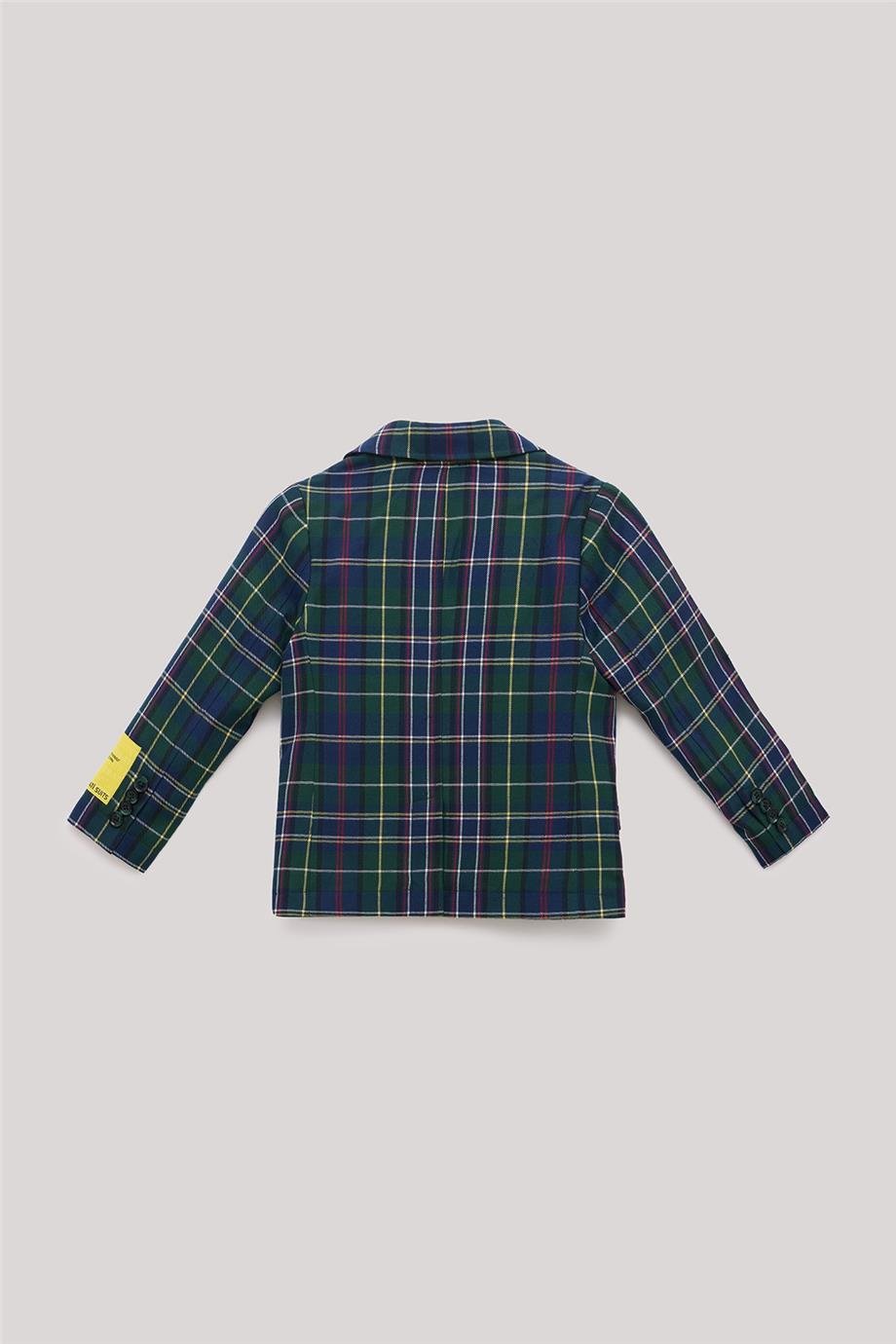 Nebbati Erkek Çocuk Ekose Blazer Ceket
