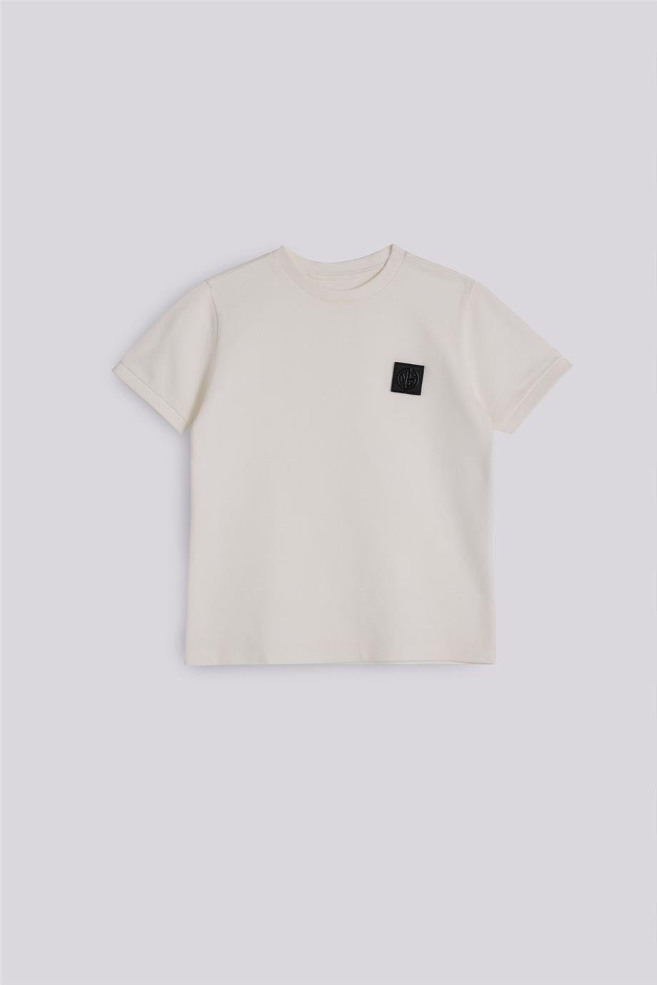 Nebbati Erkek Çocuk Kısa Kollu Ekru Tshirt