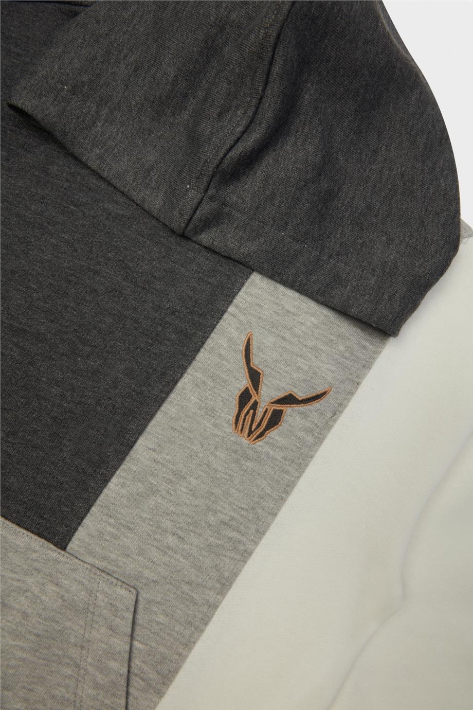 Nebbati Erkek Çocuk Gri Kapüşonlu Sweatshirt