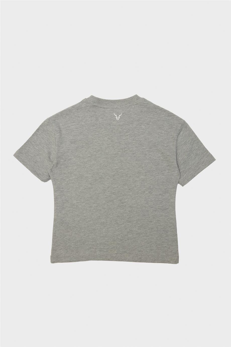 Nebbati Erkek Çocuk Perspective Gri T-Shirt