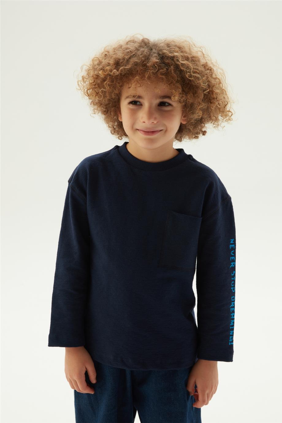Nebbati Erkek Çocuk Lacivert Sweatshirt
