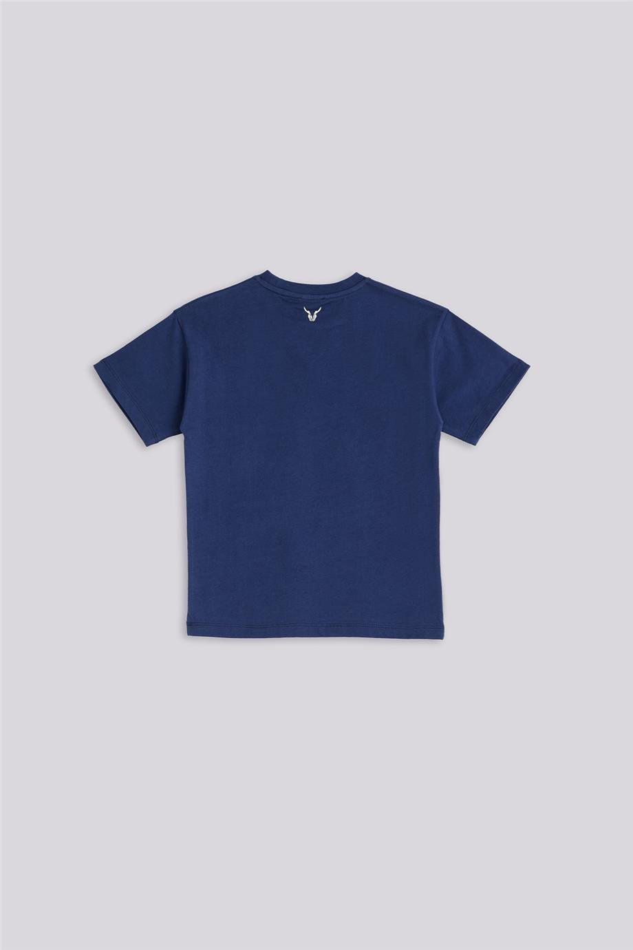 Nebbati Erkek Çocuk Lacivert Kısa Kollu Tshirt