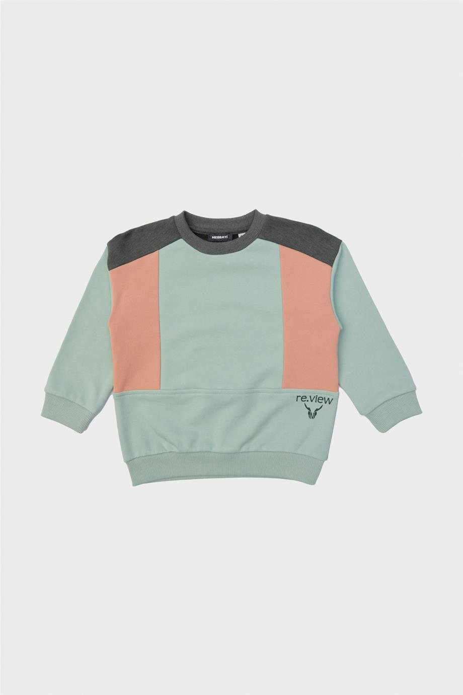 Nebbati Erkek Çocuk Renkli Pamuk Sweatshirt