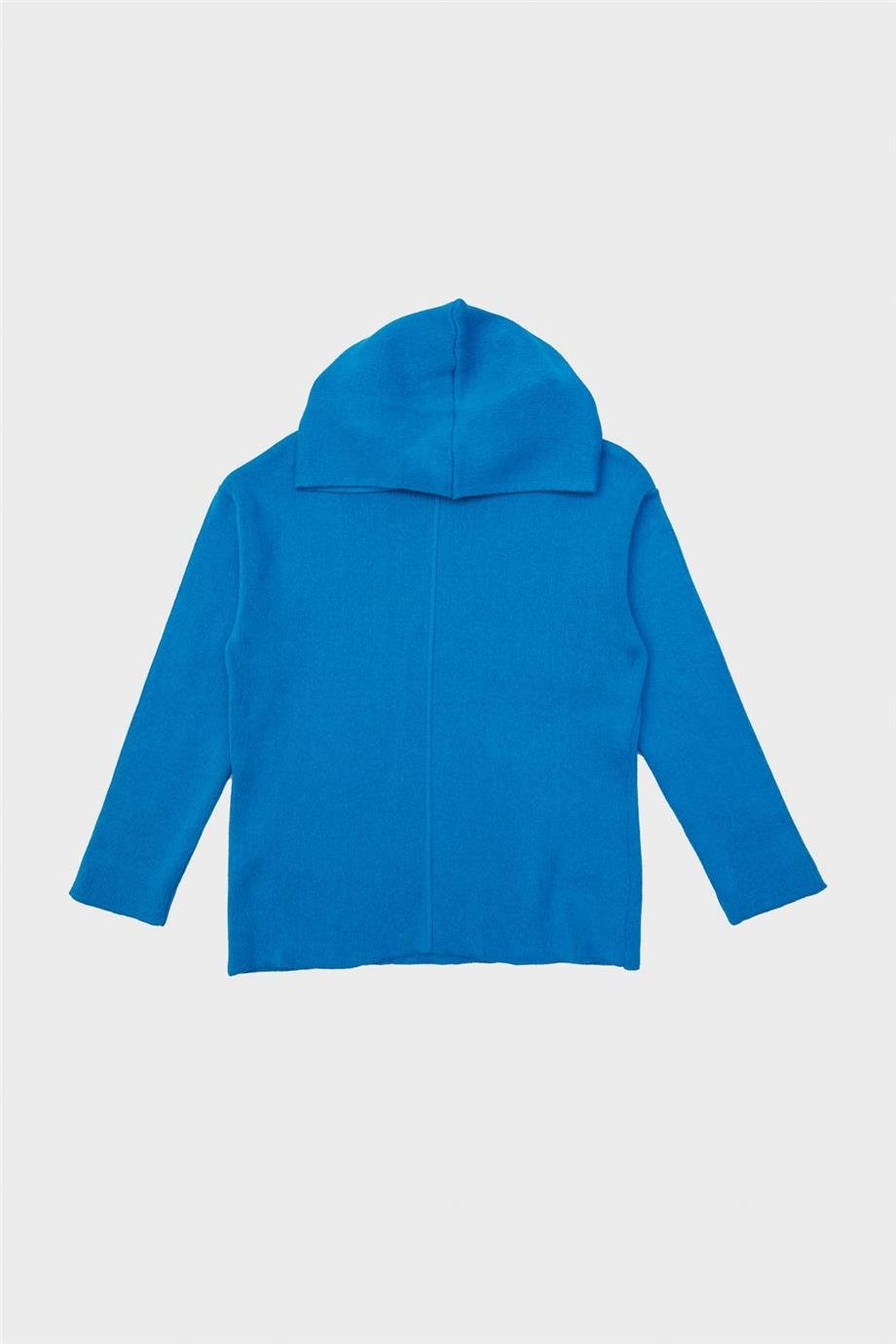 Nebbati Erkek Çocuk Saks Kapüşonlu Pamuk Sweatshirt