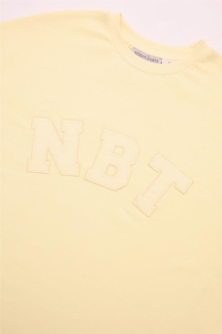 Nebbati Erkek Çocuk  Kısa Kollu Sarı T-Shirt