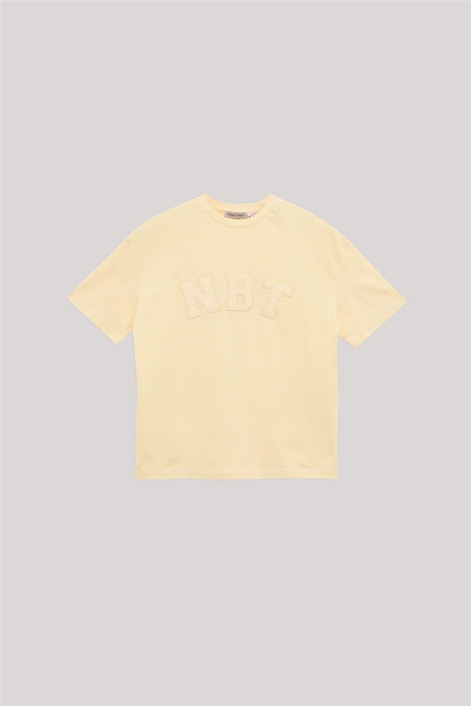 Nebbati Erkek Çocuk  Kısa Kollu Sarı T-Shirt