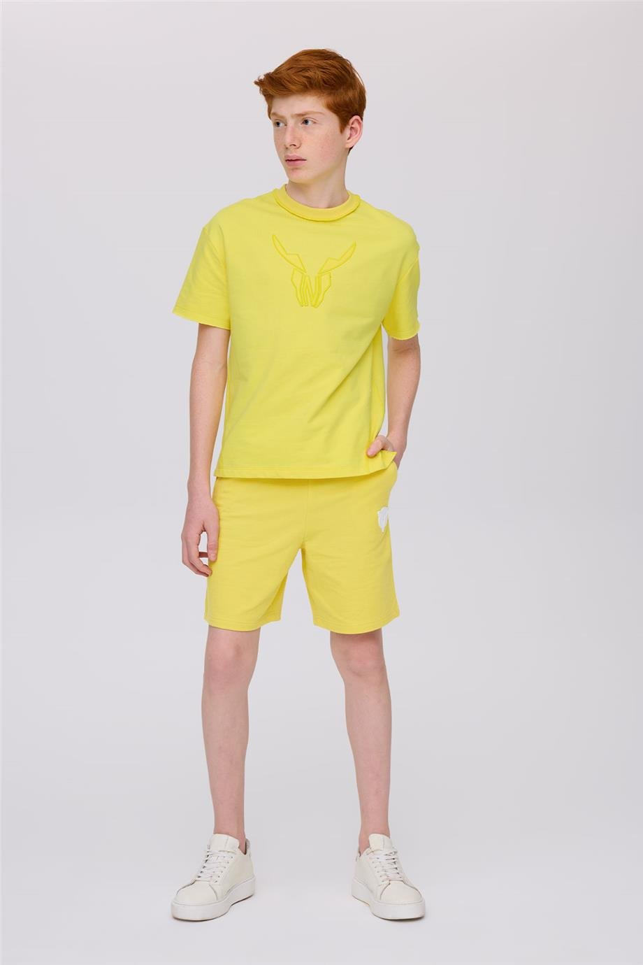 Nebbati Erkek Çocuk Kısa Kollu Sarı Tshirt