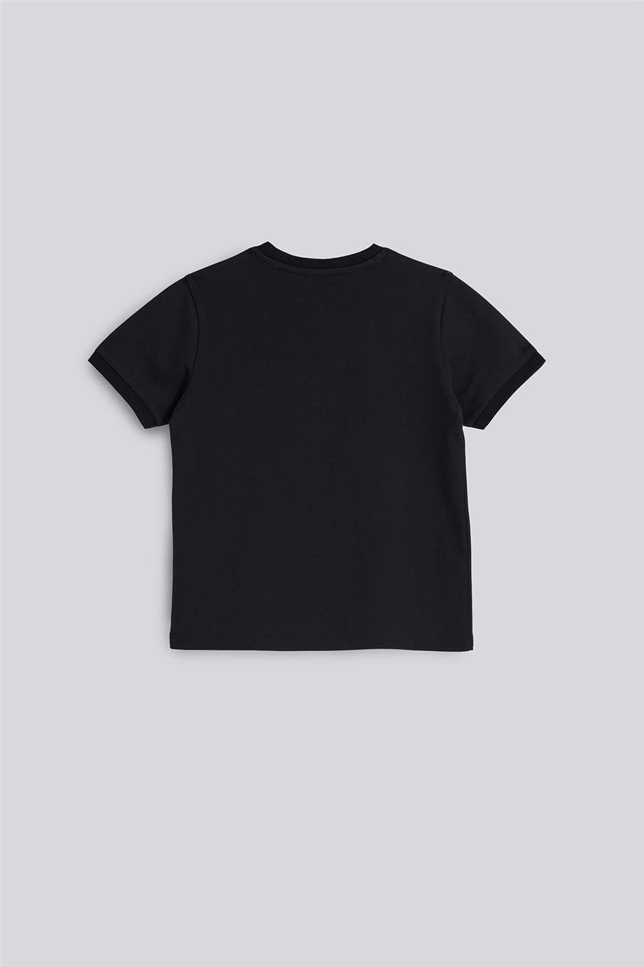 Nebbati Erkek Çocuk Basic Siyah Tshirt
