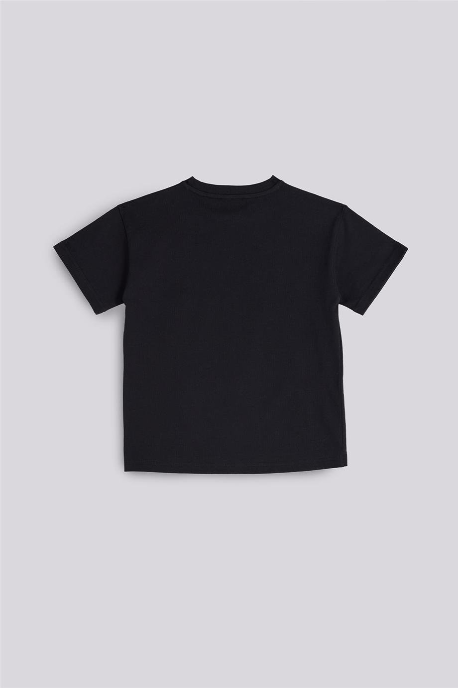 Nebbati Erkek Çocuk Kısa Kollu Siyah Tshirt