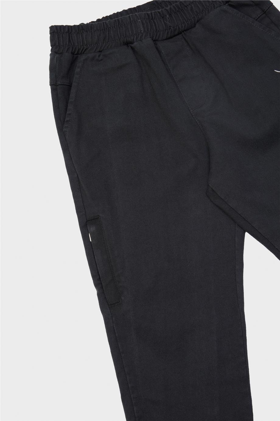 Nebbati Erkek Çocuk Beli Paçası Lastikli Yeşil Pantolon
