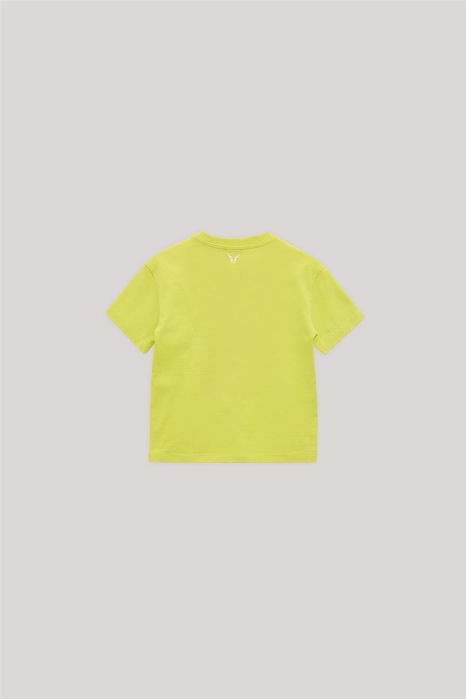 Nebbati Erkek Çocuk Yeşil Kısa Kollu Pamuk T-Shirt